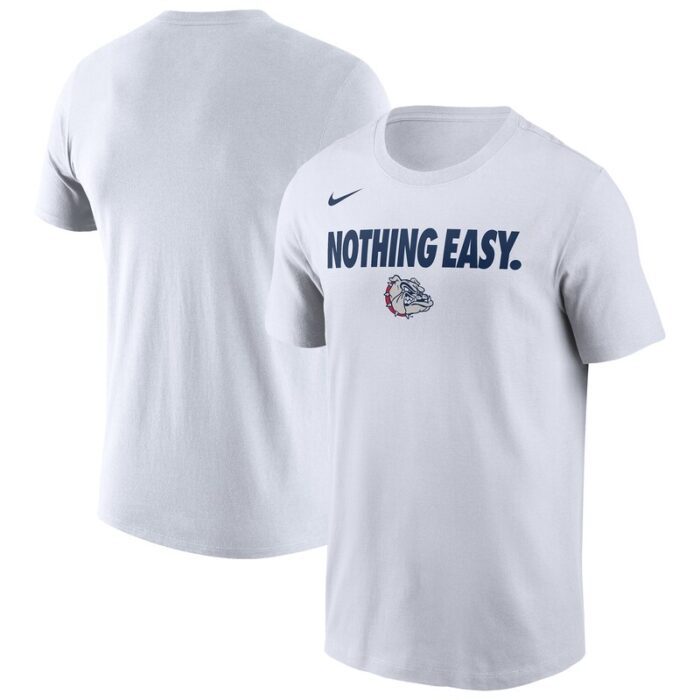 Gonzaga Bulldogs  2025 On-Court Bench T-Shirt - White