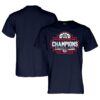Gonzaga Bulldogs Blue 84 Unisex 2025 WCC Men's Basketball Conference Tournament Champions T-Shirt - Navy