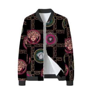 Limited Edition Versace Varsity Zipper Luxury Jacket VSJ1005