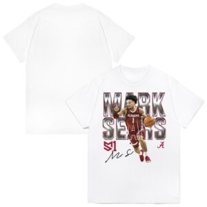 Mark Sears Alabama Crimson Tide Athlete's Thread Unisex NIL Graphic T-Shirt - White