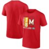 Maryland Terrapins 2025 NCAA Women's Basketball Tournament March Madness Sweet 16 No Look Pass T-Shirt - Red