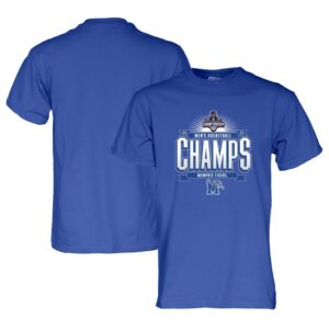 Memphis Tigers Blue 84 Unisex 2025 AAC Men's Basketball Conference Tournament Champions T-Shirt - Royal