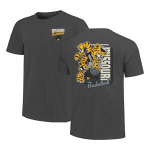 Missouri Tigers Comfort Colors Mascot Dunk T-Shirt - Charcoal