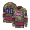 NHL Montreal Canadiens Special Camo Design V-neck Hockey Jersey FHJ302