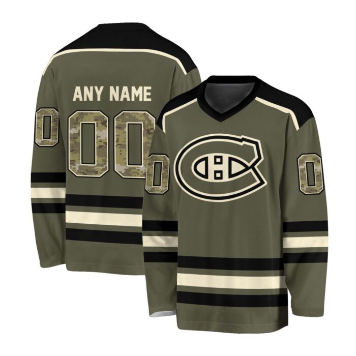 NHL Montreal Canadiens Special Camo V-neck Hockey Jersey FHJ301