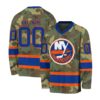 NHL New York Islanders Special Camo Design V-neck Hockey Jersey FHJ302