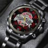 Ohio State Buckeyes Football Black Stainless Steel Watch NCT1030