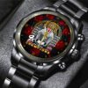 Ohio State Buckeyes Football Black Stainless Steel Watch NCT1035