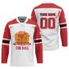 Personalized I Can Stagger On Fireball Whiskey Lace Hockey Jersey
