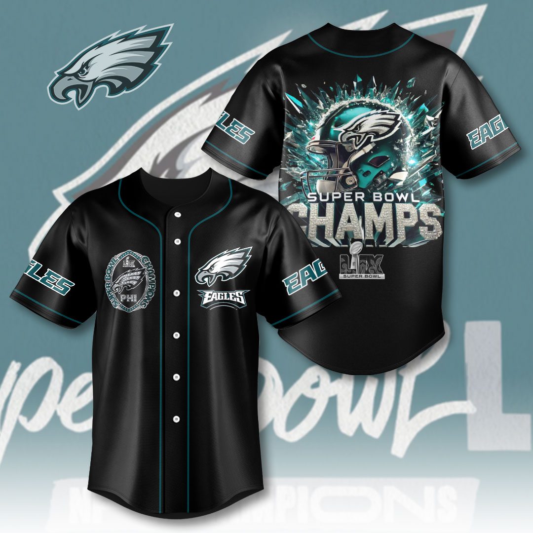Philadelphia-Eagles-Super-Bowl-LIX-Champion-2025-Baseball-Jersey-NCT1047 Philadelphia Eagles Super Bowl LIX Champion 2025 Baseball Jersey NCT1047