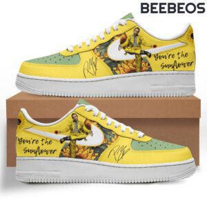 Post Malone You Are The Sunflower Air Force 1 Sneakers AF1 Limited Shoes Sneaker BAF1171