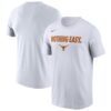 Texas Longhorns  2025 On-Court Bench T-Shirt - White
