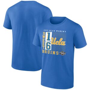 UCLA Bruins 2025 NCAA Women's Basketball Tournament March Madness Sweet 16 No Look Pass T-Shirt - Blue