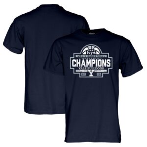 Yale Bulldogs Blue 84 Unisex 2025 Ivy League Men's Basketball Conference Tournament Champions T-Shirt - Navy