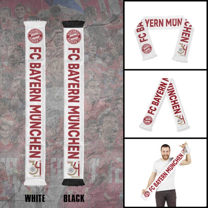 FC Bayern Munchen Champion 2025 Ruffneck Soccer Scarf RSC1033