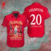 Liverpool FC Champion 2024/25 Premier League Short Sleeve Dress Shirt GCL1181