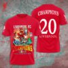 Liverpool FC Champion 2024/25 Premier League Unisex Performance T-Shirt GCL1042