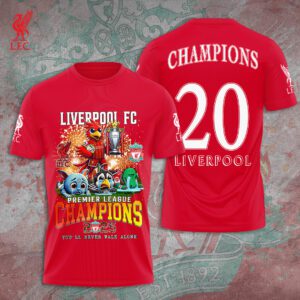 Liverpool FC Champion 2024/25 Premier League Unisex Performance T-Shirt GCL1042