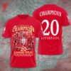 Liverpool FC Champion 2024/25 Premier League Unisex Performance T-Shirt GCL1099