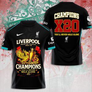 Liverpool FC Champion 2024/25 Premier League Unisex Performance T-Shirt GCL1104