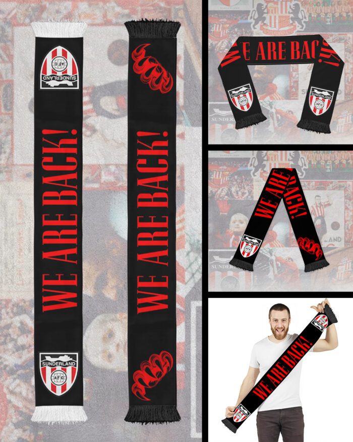 Sunderland AFC Champion 2025 Ruffneck Soccer Scarf RSC1001