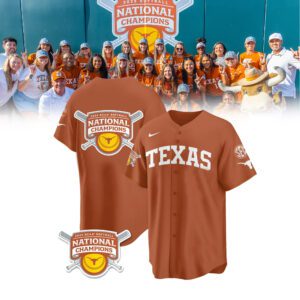 2025 NCAA Texas Longhorns Softball Women's College World Series Champions Jersey FBH1032