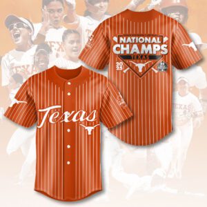 2025 NCAA Texas Longhorns Softball Women's College World Series Champions Jersey FBH1033