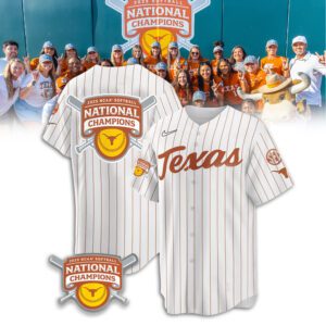 2025 NCAA Texas Longhorns Softball Women's College World Series Champions Jersey FBH1034