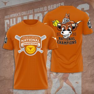 2025 NCAA Texas Longhorns Softball Women's College World Series Champions Unisex Performance T-Shirt FBH1021