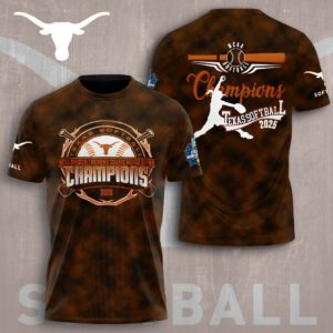 2025 NCAA Texas Longhorns Softball Women's College World Series Champions Unisex Performance T-Shirt FBH1024