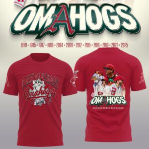 AR Omahogs Baseball 2025 College World Series Unisex Shirt FBH1012
