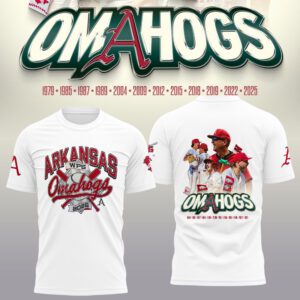 AR Omahogs Baseball 2025 College World Series Unisex Shirt FBH1017