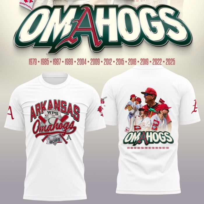 AR Omahogs Baseball 2025 College World Series Unisex Shirt FBH1017