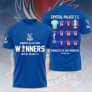 Crystal Palace Champion 2025 FC Unisex Performance T-Shirt GNT6023