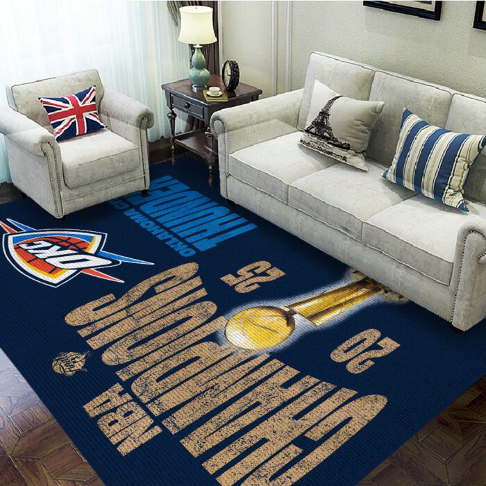 Oklahoma City Thunder NBA Final Champion 2025 Rectangular Rug BGN1019