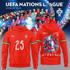 Portugal Champions UEFA Nations League 2025 Unisex Performance Hoodie Limited Edition FBH1001