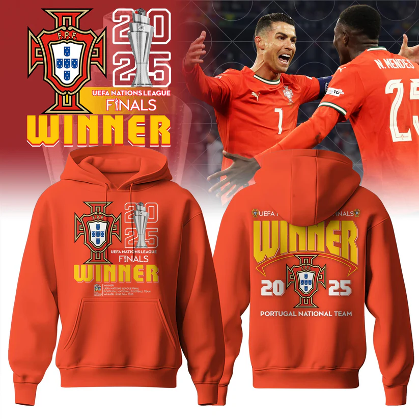 Portugal Champions UEFA Nations League 2025 Unisex Performance Hoodie Limited Edition FBH1009