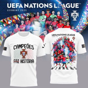 Portugal Champions UEFA Nations League 2025 Unisex Performance T-Shirt Limited Edition FBH1000