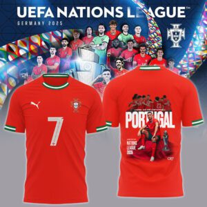 Portugal Champions UEFA Nations League 2025 Unisex Performance T-Shirt Limited Edition FBH1003