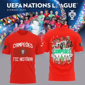 Portugal Champions UEFA Nations League 2025 Unisex Performance T-Shirt Limited Edition FBH1005