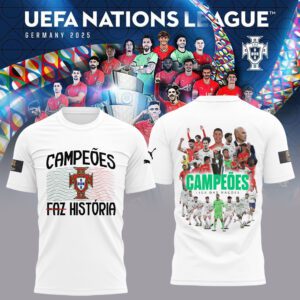 Portugal Champions UEFA Nations League 2025 Unisex Performance T-Shirt Limited Edition FBH1006