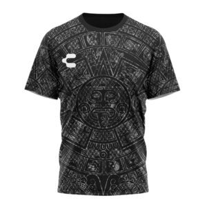 Charly Mexico Aztec Heritage Black Unisex Performance T-Shirt
