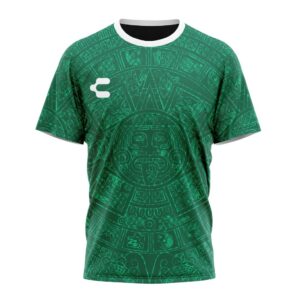 Charly Mexico Aztec Heritage Green Unisex Performance T-Shirt