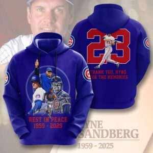 Chicago Cubs x Ryne Sandberg Unisex Performance Hoodie WEF1029