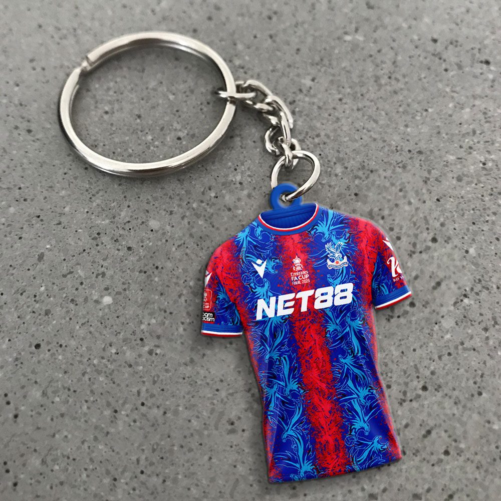 Crystal-Palace-FC-Custom-Shape-2-sided-Keychain-GKC1159 Crystal Palace FC Custom Shape 2-sided Keychain GKC1159