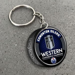 Edmonton Oilers Custom Shape 2-sided Keychain GKC1151