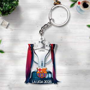 FC Barcelona Custom Shape 2-sided Keychain GKC1192
