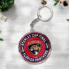 Florida Panthers Custom Shape 2-sided Keychain GKC1163