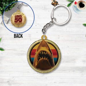 Jaws Custom Shape 2-sided Keychain GKC1143