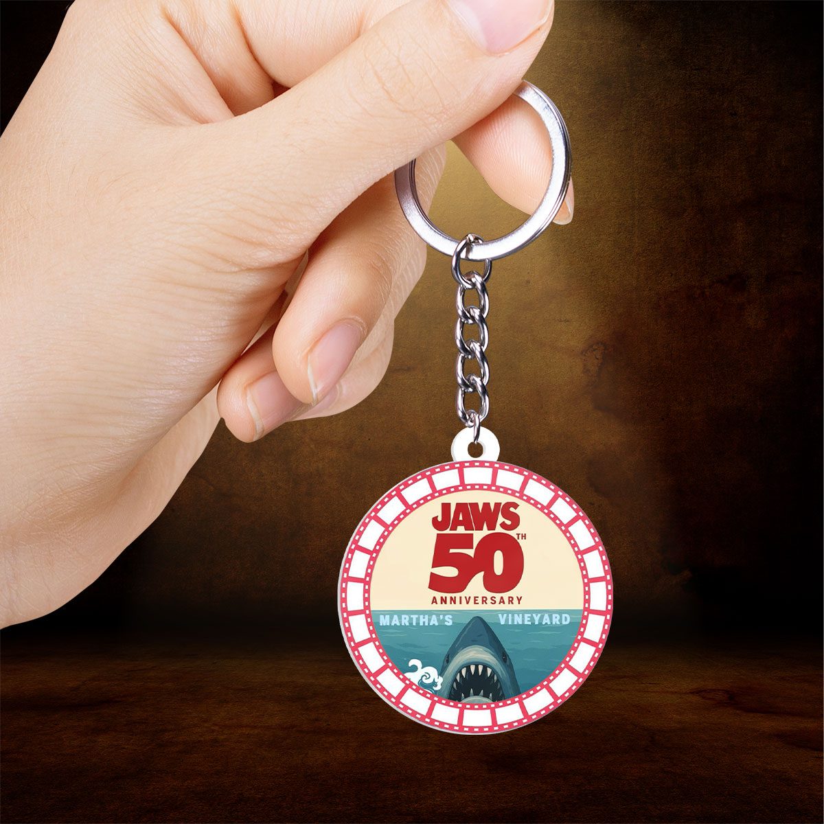 Jaws-Custom-Shape-2-sided-Keychain-GKC1187-1